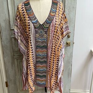 Flamenco beaded tunic top